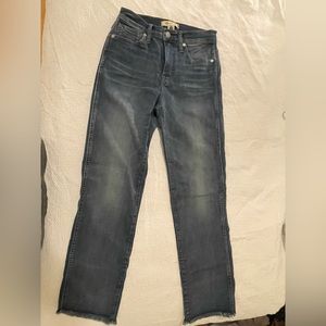 Madewell stovepipe size 25 comfort stretch jean NWOT